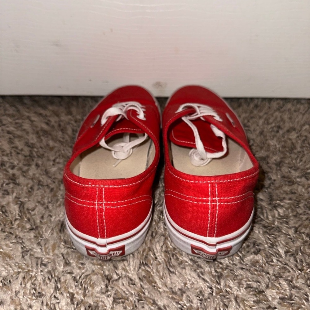Red Vans - Picture 3 of 4
